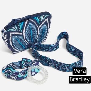 Vera Bradley Hair Accessories Kit Blue Island Medallion Pattern